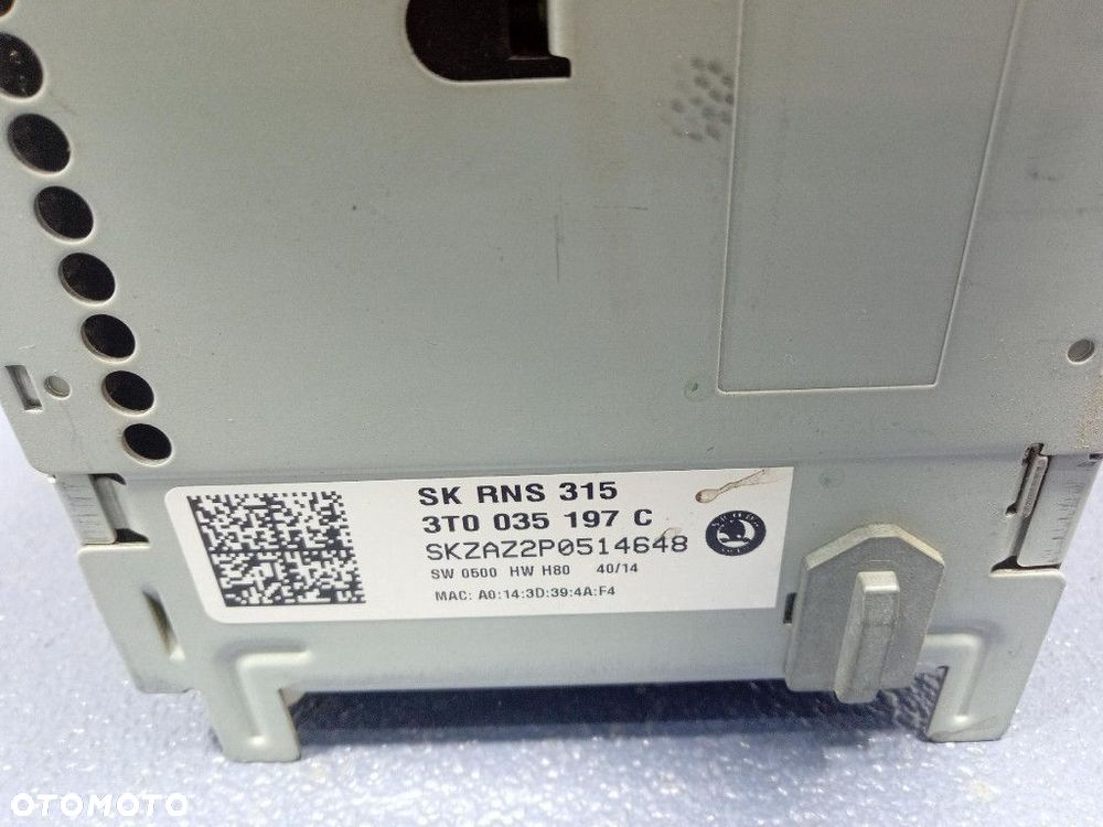 SKODA SUPERB II LIFT 13-15 RADIO 3T0035197C - 8