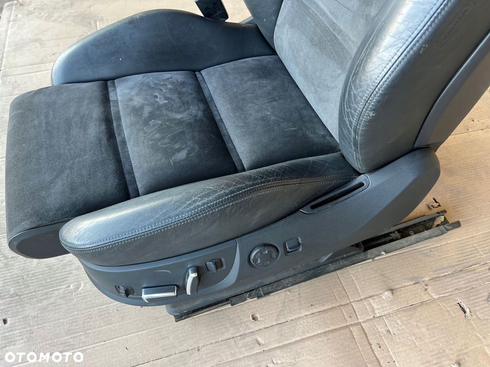 audi a8 d3 fotel kierowcy lewy przód półskóra alcantara elektryczny - 4
