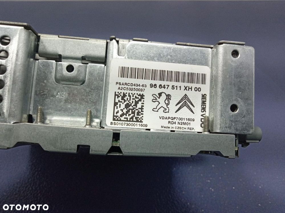 PEUGEOT 308 I T7 07- RADIO CD MP3 FABRYCZNE 96647511 - 6