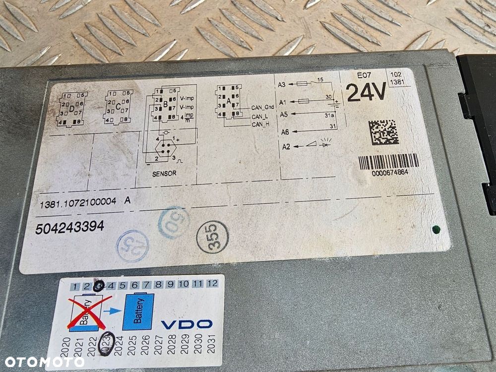TACHOGRAF SIEMENS D-78052 504243394 IVECO EUROCARGO STRALIS TRAKKER - 5