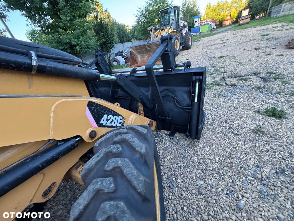 Caterpillar CAT 428E 2008r 4x4 koparko ładowarka teleskop widły rekin - 7