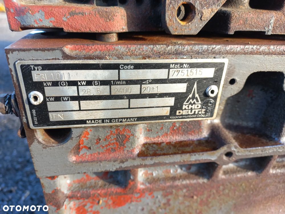 Części silnik DEUTZ F2L912,F3L1011,blok,głowica,wał,miska olejowa,korbowód,tłok,wałek rozrządu,koło,cylinder,04174029K2,02108967R, - 5