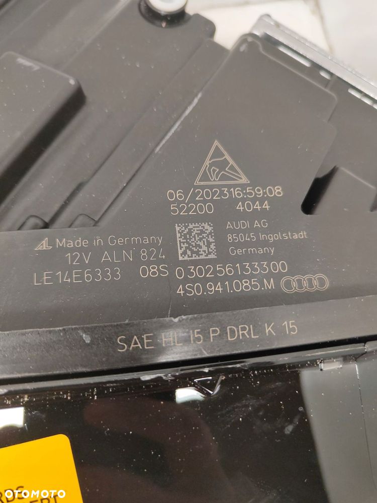 audi r8 4s komplet lamp przód laser 4s0941085m - 7