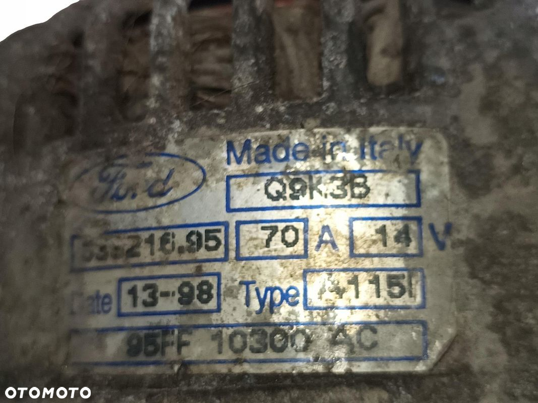 alternator Ford Escort Orion Fiesta Mondeo 1.8TD 95FF10300AC oryginał - 2