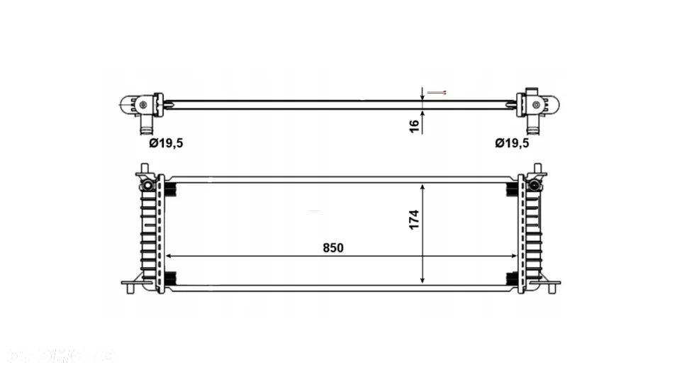 Chłodnica wody baterii Tesla Model S 2012-2018 L1S / L2S P90D Aluminium - 2