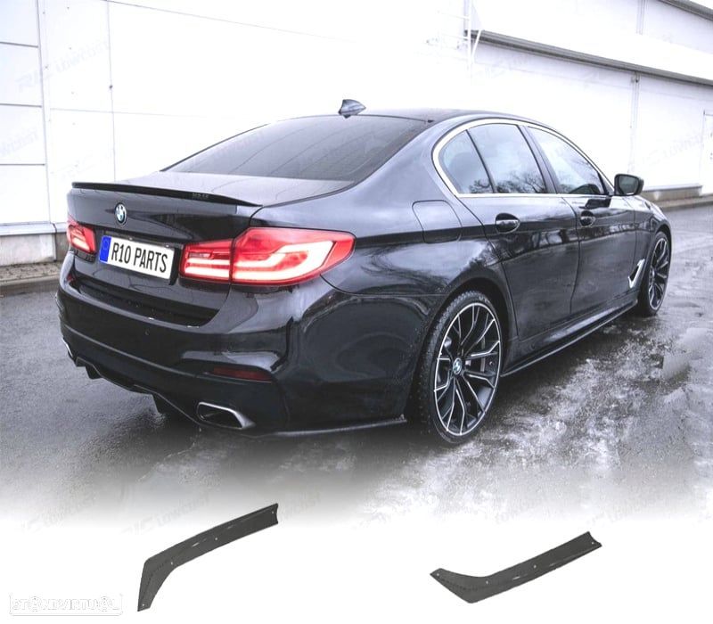 SPLITTER TRASEIRO BMW G30 G31 17-20 LOOK ROCK CARBONO - 1