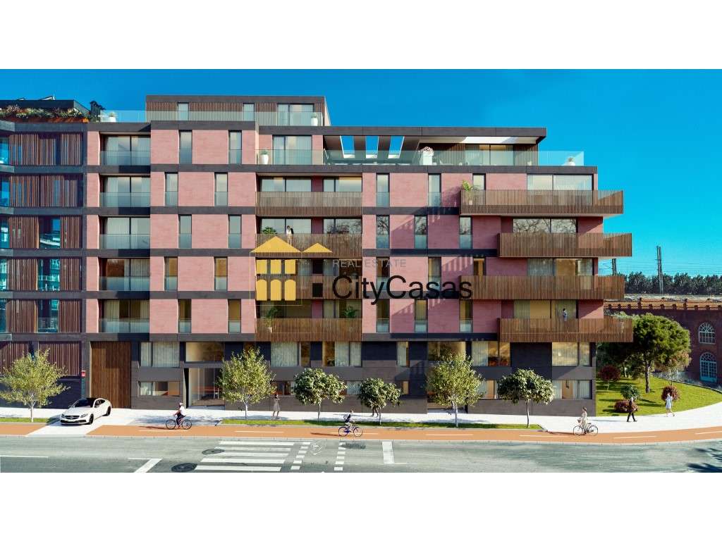 T3 Novo c/ Varanda e Garagem - Edifício c/ Vistas Ria - Grande imagem: 2/8