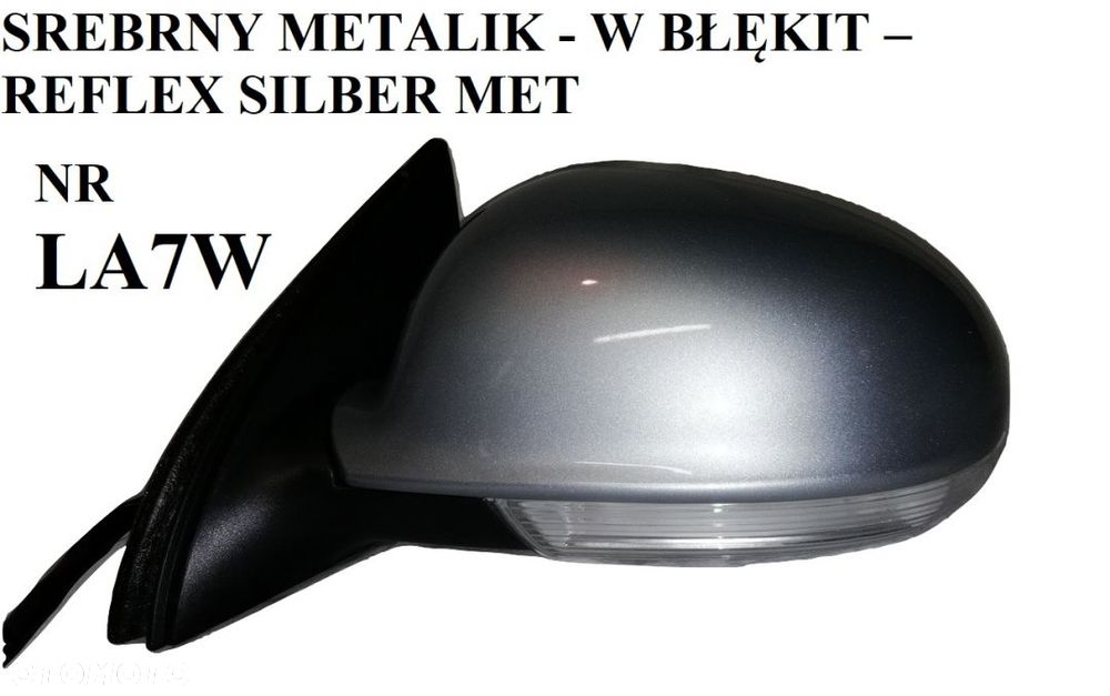 VW GOLF V, VI, VII, VIII KOMBI JETTA III, PASSAT B5, B6, B7, B8, POLO ELEKTRYCZNE 6, 7, 8, 13 PIN LUSTERKO DOWOLNY KOLOR - LEWE, PRAWE - 2