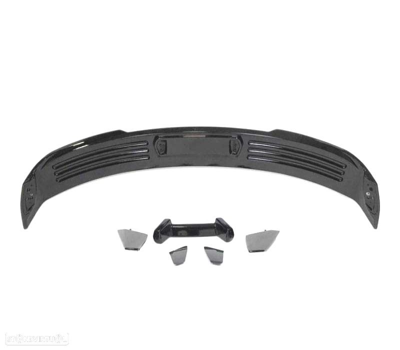 AILERON SPOILER FORD MUSTANG LOOK GT500 15-23 PRETO BRILHANTE - 4