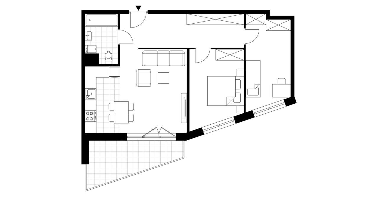 3-pokojowe mieszkanie 62m2 + balkon Bezpośrednio - Pełny obrazek: 3/13