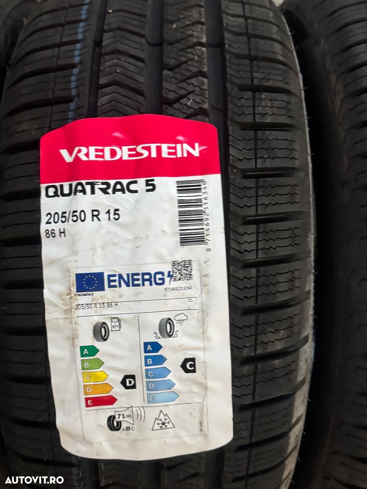 Vând 4 anvelope 205/50/15 vredestein de patru sezoane noi - 2