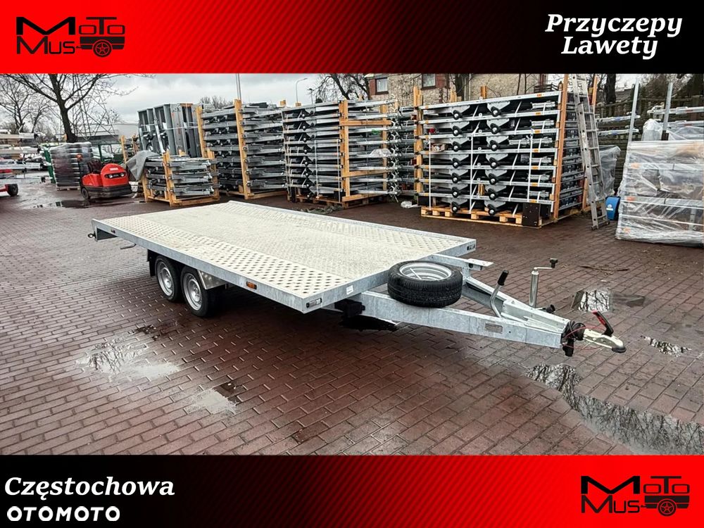Gala BBG Laweta Gala Phoenix płaska wypełniona alu ryfl 4.5x2,05m koła 195r13c DMC 2700kg lampy LED dostawa MOTOMUS - 1