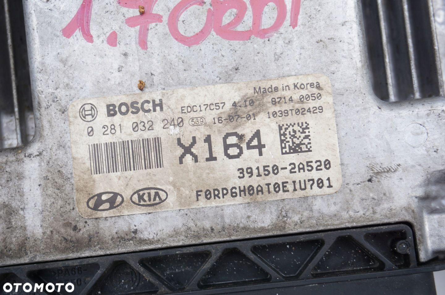 KOMPUTER STEROWNIK SILNIKA 39150-2A520 KIA CARENS 4 IV 1.7 CRDI AUTOMAT - 2