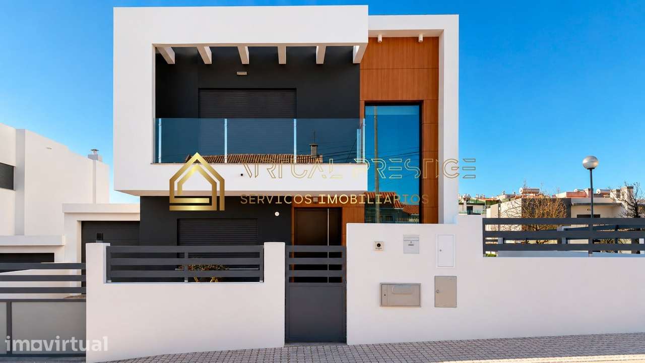 Moradia T4 Nova com Piscina e Escritório Independente | Charneca da... - Grande imagem: 2/37