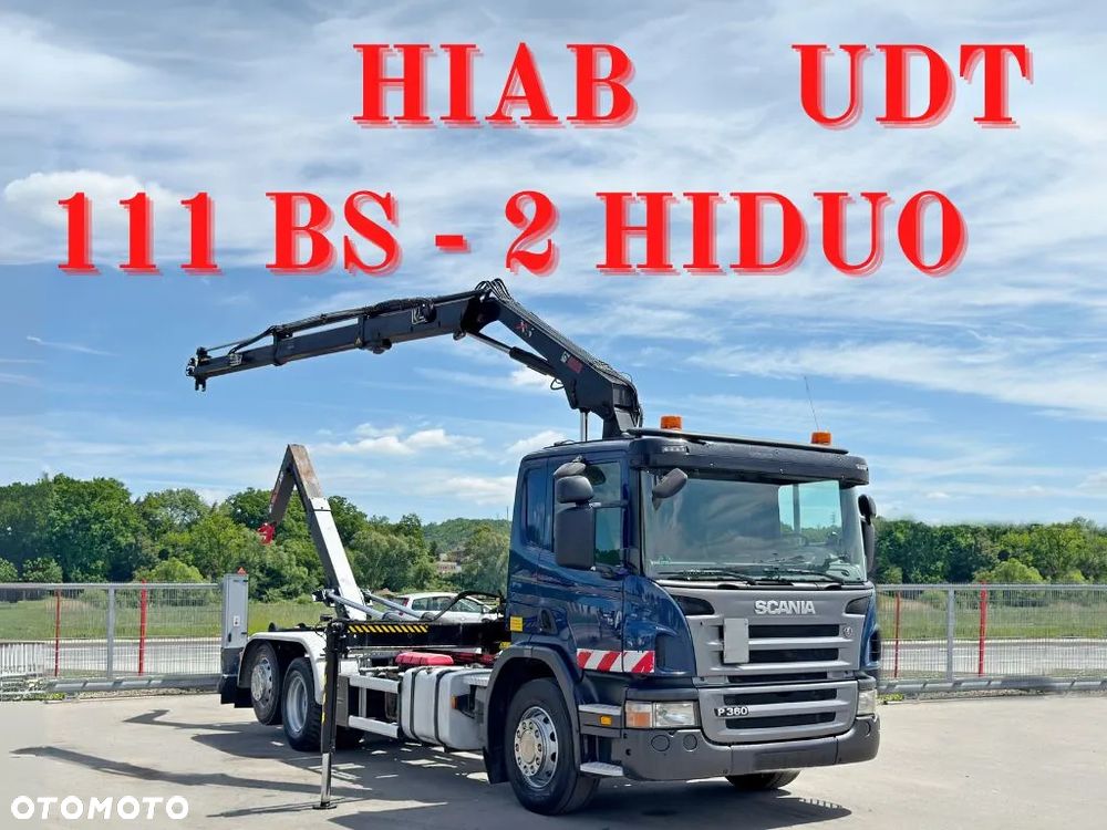 Scania P 360 * Hakowiec * HIAB 111 BS - 2 HIDUO + PILOT * STAN BDB - 1
