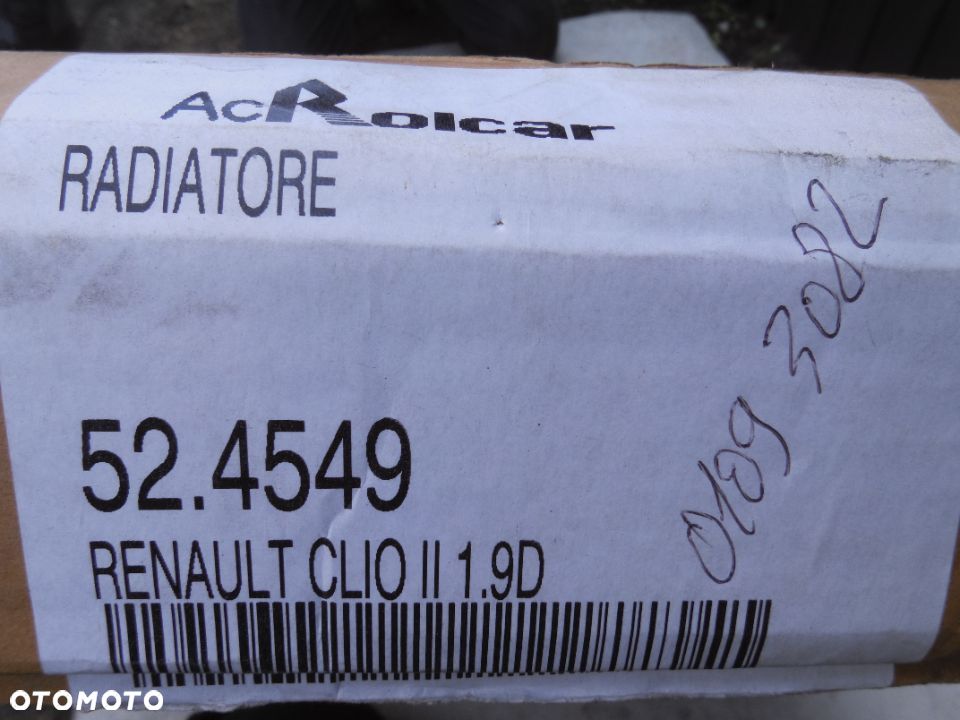 CHŁODNICA WODY RENAULT CLIO II 1.9D 1998-2003 NOWA - 2