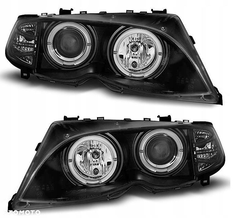 Reflektory Lampy kpl Soczewka Clear Black Tuning Bmw 3 E46 Lift Lci FL 01- - 1