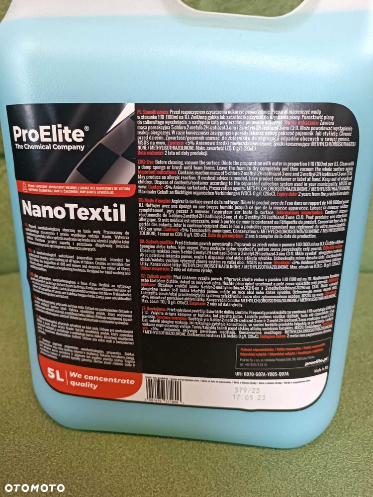 Płyn Koncentrat do Prania Tapicerki Dywanów Mebli ProElite Nano Textil - 5