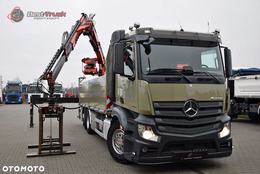 Mercedes-Benz ACTROS 2545 / 6X2 / SKRZYNIOWY 6,5 M / HDS MKG HLK 221 a2V  / STEROWANIE RADIOWE  PILOT / CAŁY NA PODUSZKACH  / OŚ SKRĘTNA / ROTATOR / CHWYTAK / - 25