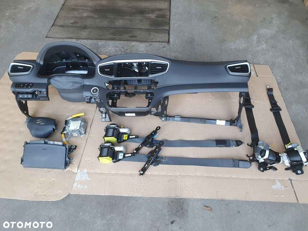 HYUNDAI IONIQ konsola deska pasy air bag komplet kokpit ORYGINAŁ - 2