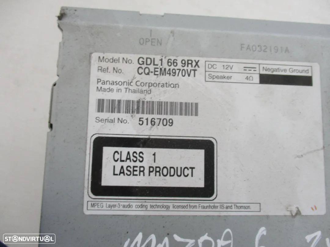 Radio Mazda 6 2010 - 3