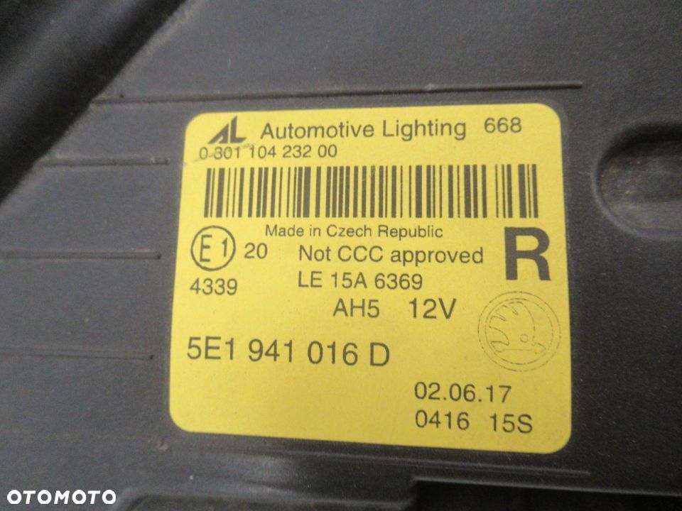 LAMPA PRZÓD PRZEDNIA PRAWA LEWA SKODA OCTAVIA 3 III LIFT FULL LED 2016-2020 rok - 20