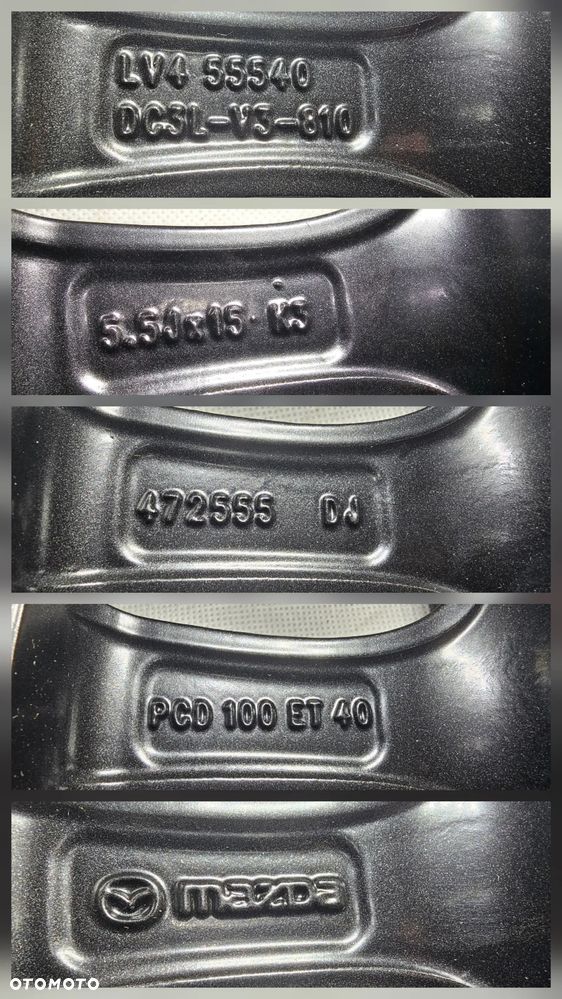 Felga Mazda 2 5,5x15 ET40 DC3LV3810TG - 5