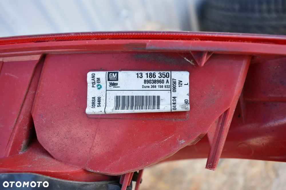 LAMPA LAMPY TYŁ OPEL CORSA D 3D 2007r. - 7