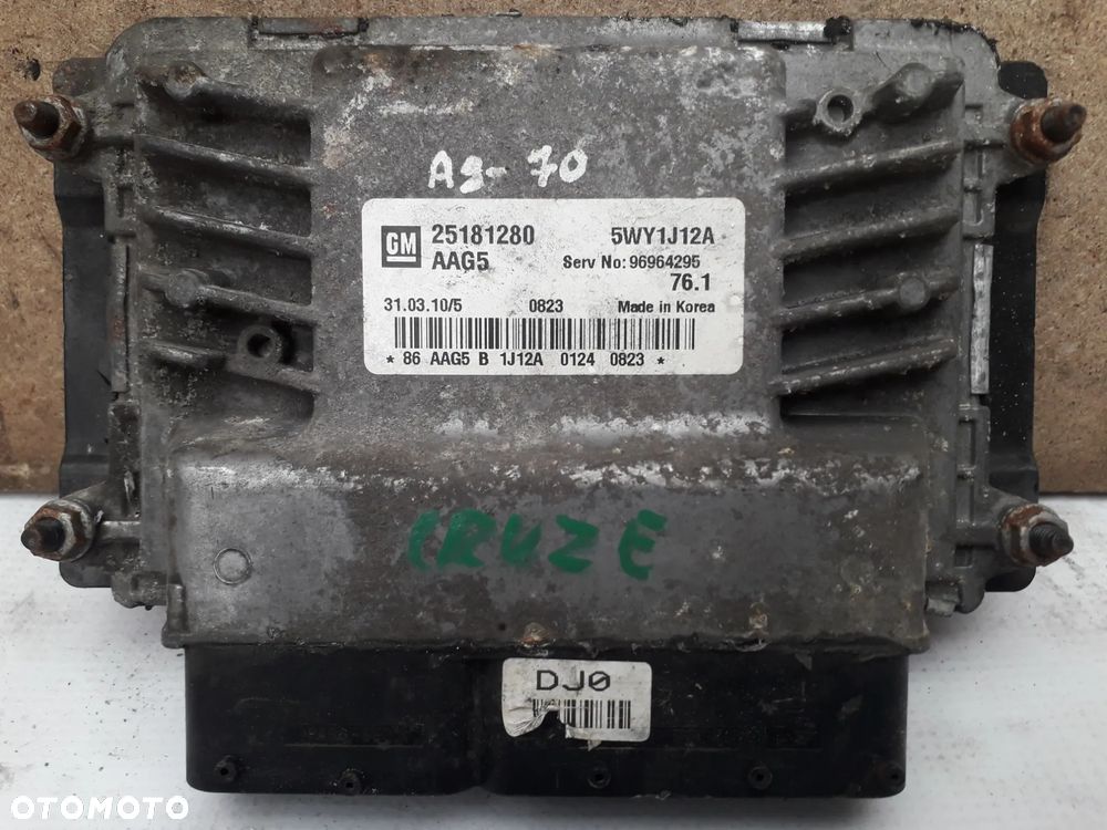 CHEVROLET CRUZE 1.8 16V Sterownik Silnika 25181280