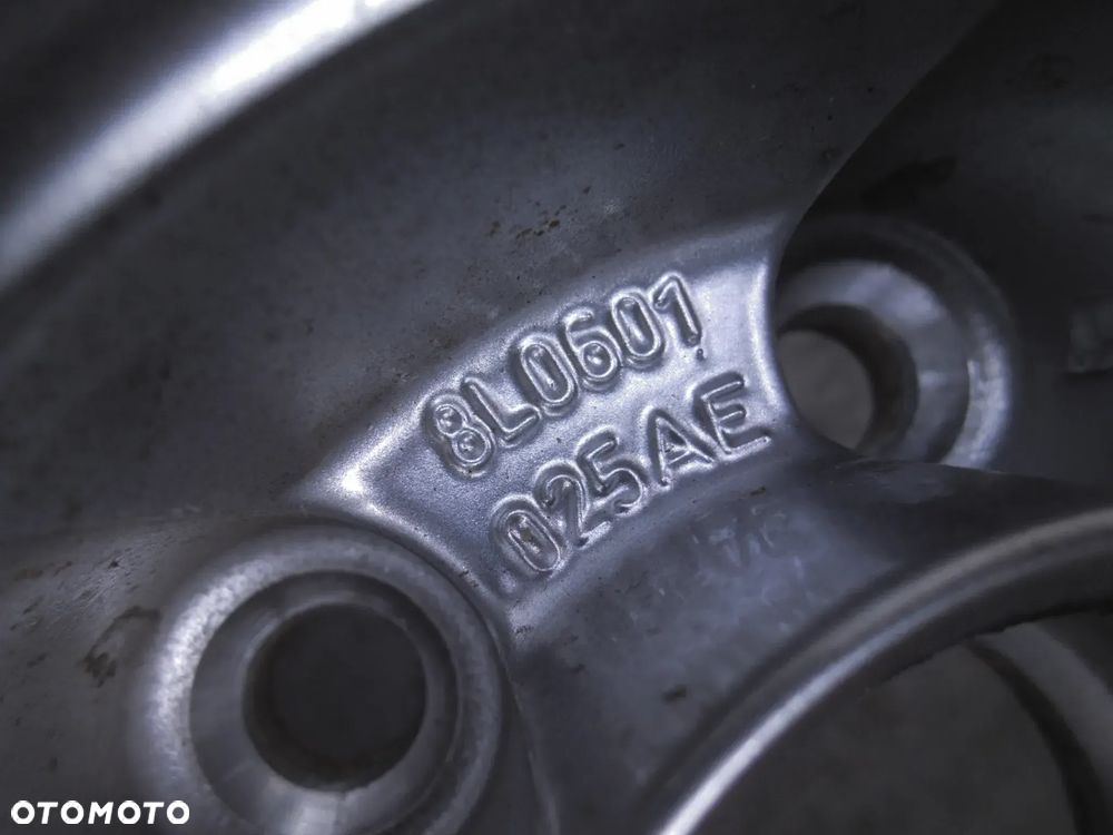 AUDI R16 NOWE KOŁO ZAPASOWE ORYGINALNA FELGA ALUMINIOWA 8L0601025AE ALUFELGA 16" 7.0" ET44.5 5X100 - 5