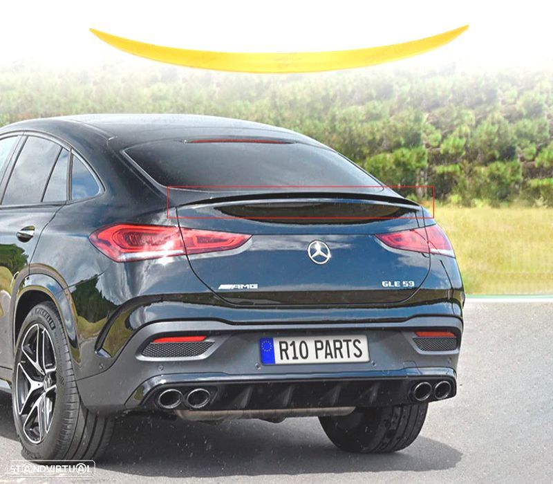 AILERON LIP SPOILER TRASEIRO MERCEDES GLE COUPE C167 19- LOOK AMG - 1
