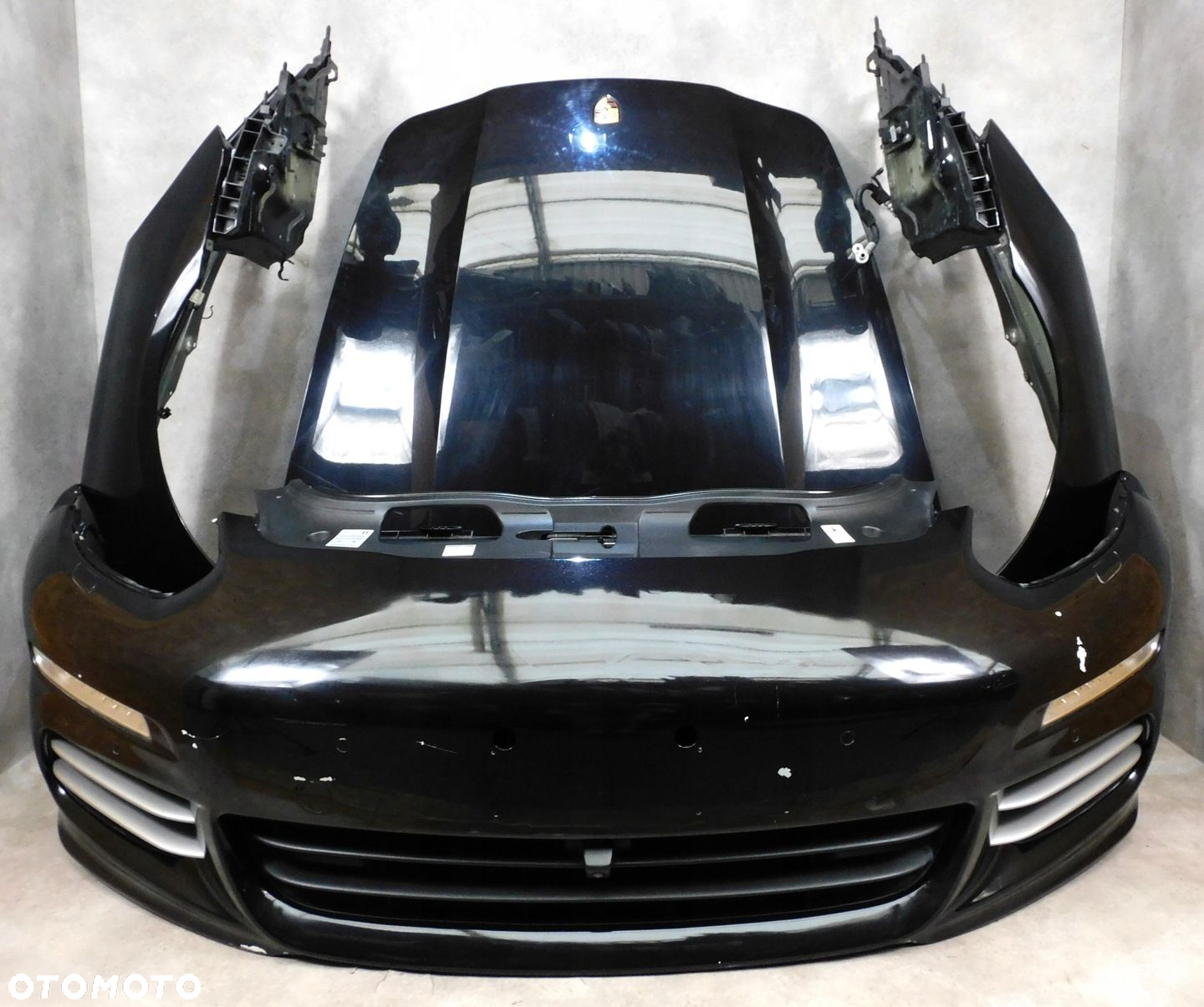 Porsche PANAMERA 970 LIFT kompletny przód maska lampy zderzak PAS CZARNY - 8