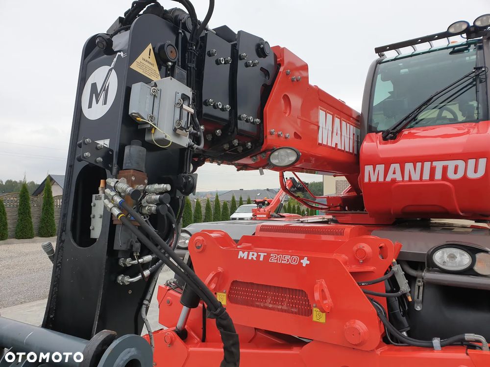 Manitou MRT Roto 2150+Privilege kosz/wciągarka/widły/pilot sprowadzona piękny stan - 22