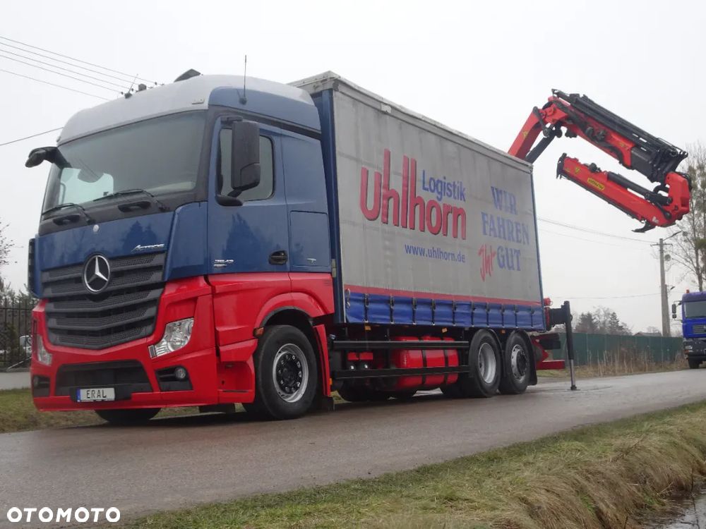 Mercedes-Benz Actros 2542 MP4 EURO 6 HDS Palfinger PK 18002 JIB firanka sprowadzony z Niemiec stan idealny zestaw z przyczepa - 11
