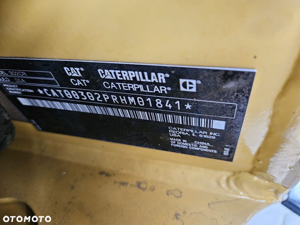 Caterpillar MINIKOPARKA CAT 302CR 2022 1438mth 302 CR 301.8 302.7 - 24