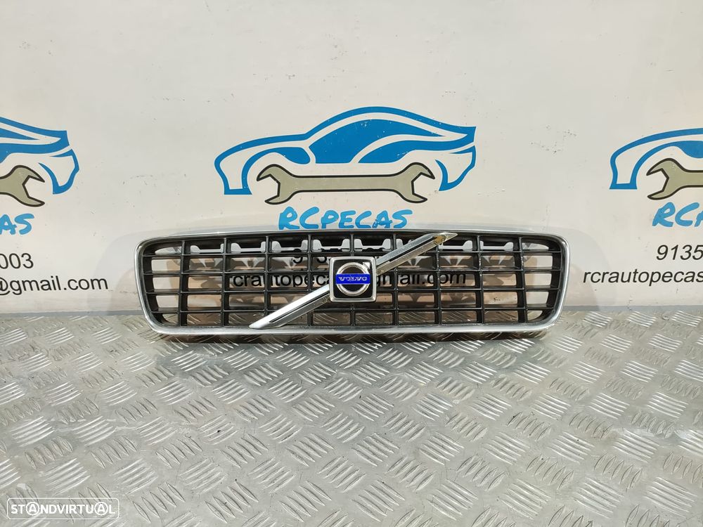 GRELHA CENTRAL FRENTE VOLVO S60 I 1 MK1 384 9190740 9151881 SIMBOLO LOGOTIPO - 3