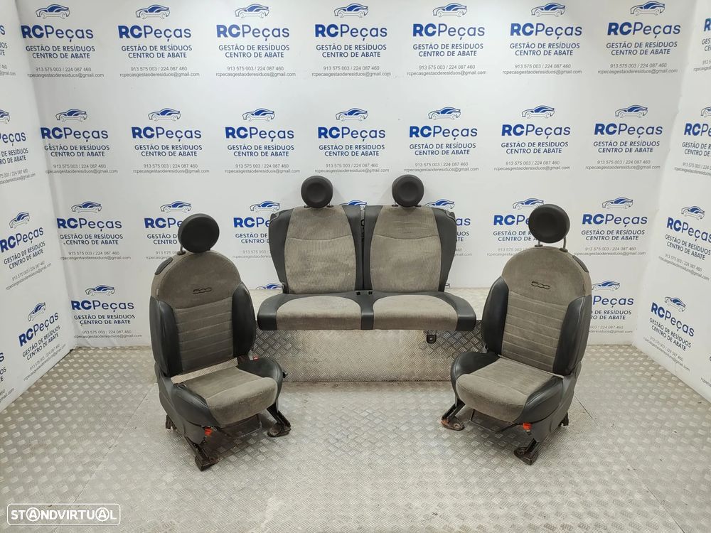 Conjunto Bancos Pele Tecido Fiat 500 312 2007 - 2024 - 9