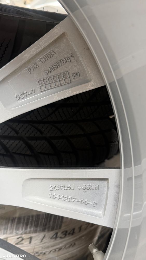 Vând jante originale Tesla 3 pe 20” cu anvelope de iarnă - 7