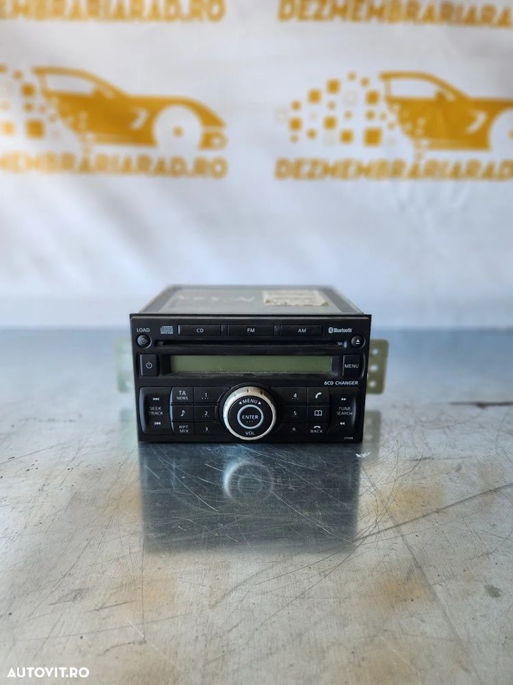 Radio Cd Cu Bluetooth Nissan Tiida C11 An 2007-2008-2009-2010-2011-2012-2013-2014 - Dezmembrari Ara - 1
