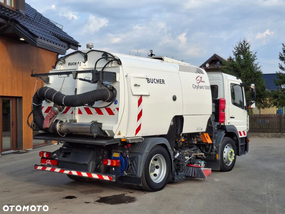 Mercedes-Benz Atego 1321 Zamiatarka BUCHER CityFant 5000 Euro 6 PM10 Rura Do Liści Studzienek Karcher Wysokiego Ciśnienia Napęd Hydrostatyczny - 5