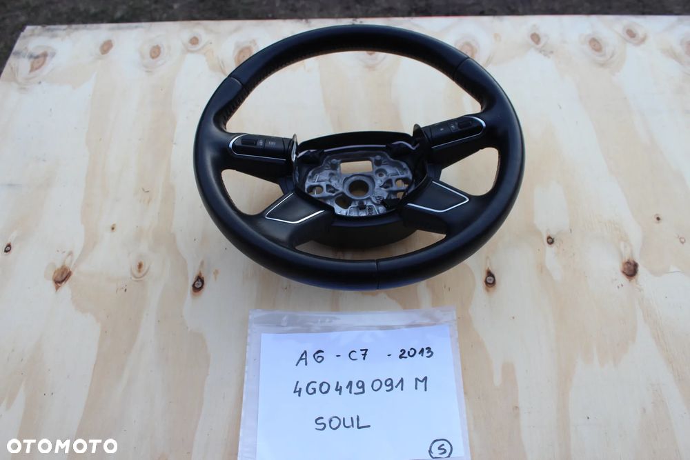 KIEROWNICA AUDI A6 C7 A7 SKÓRA 4G0419091M 2013 - 1