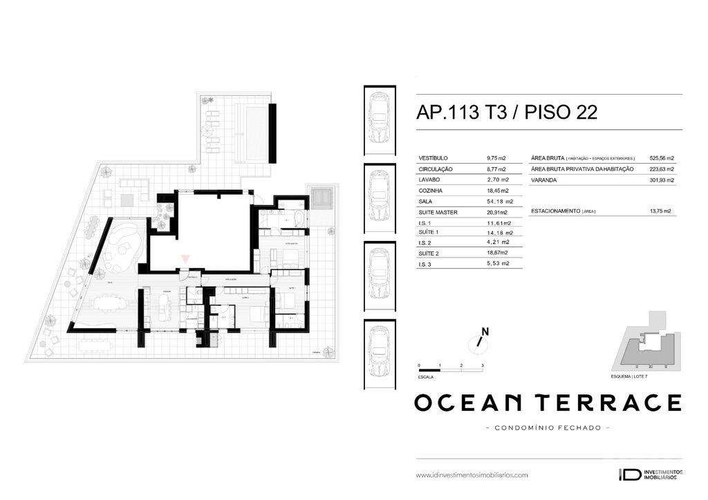 Apartamento T3 em Matosinhos e Leça da Palmeira de 223,00 m2 - Grande imagem: 4/4