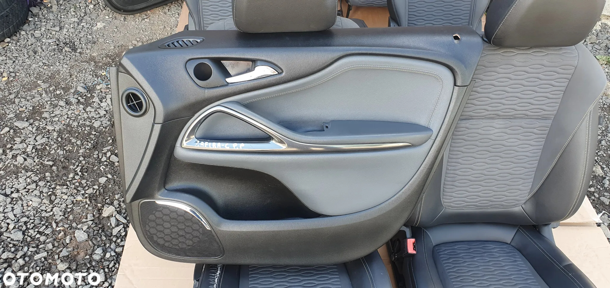 Fotele komplet kanapa pół skóra fotele boczki Opel Zafira C - 13