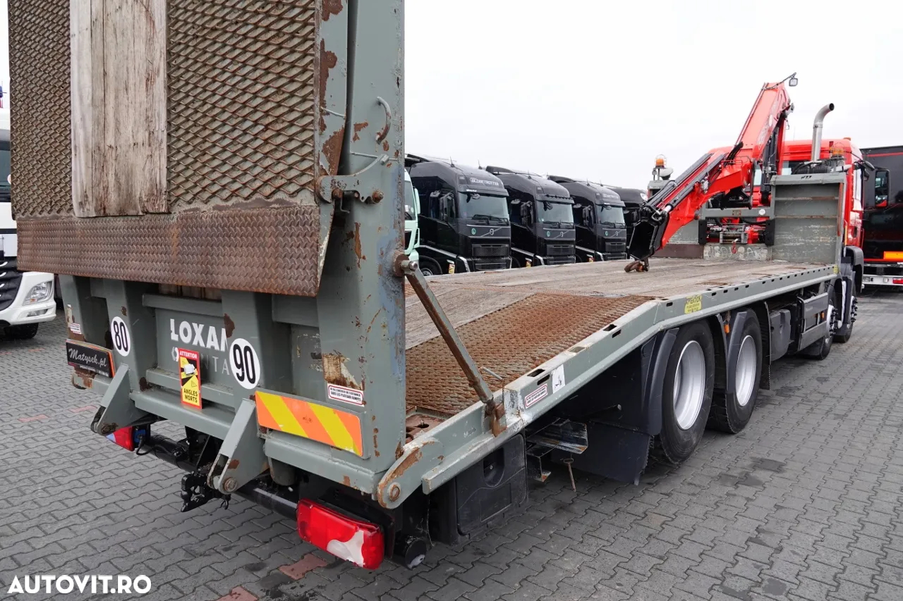 MAN TGS 35.360 / 8x2-4 / CAMION + HDS FASSI F165 A.2.22 / AXIE LIFTATOR / 4 AXI / GAMA HIDRAULICA / TROLIU / ASISTENTA RUTIERA - 11