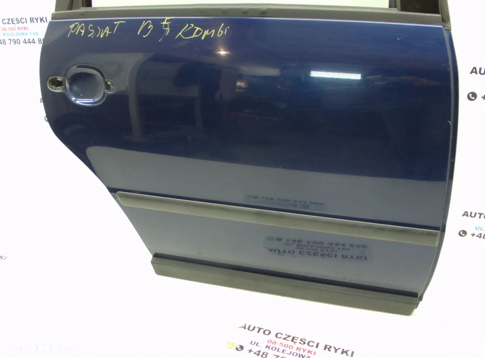 VW Passat B5 kombi Drzwi LN5Y Prawy Tył Zamek Boczek Szyba Zawiasy - 3