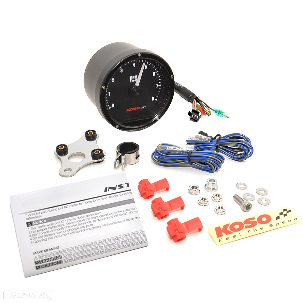 conta-rotações universal koso d75 homologado - 3