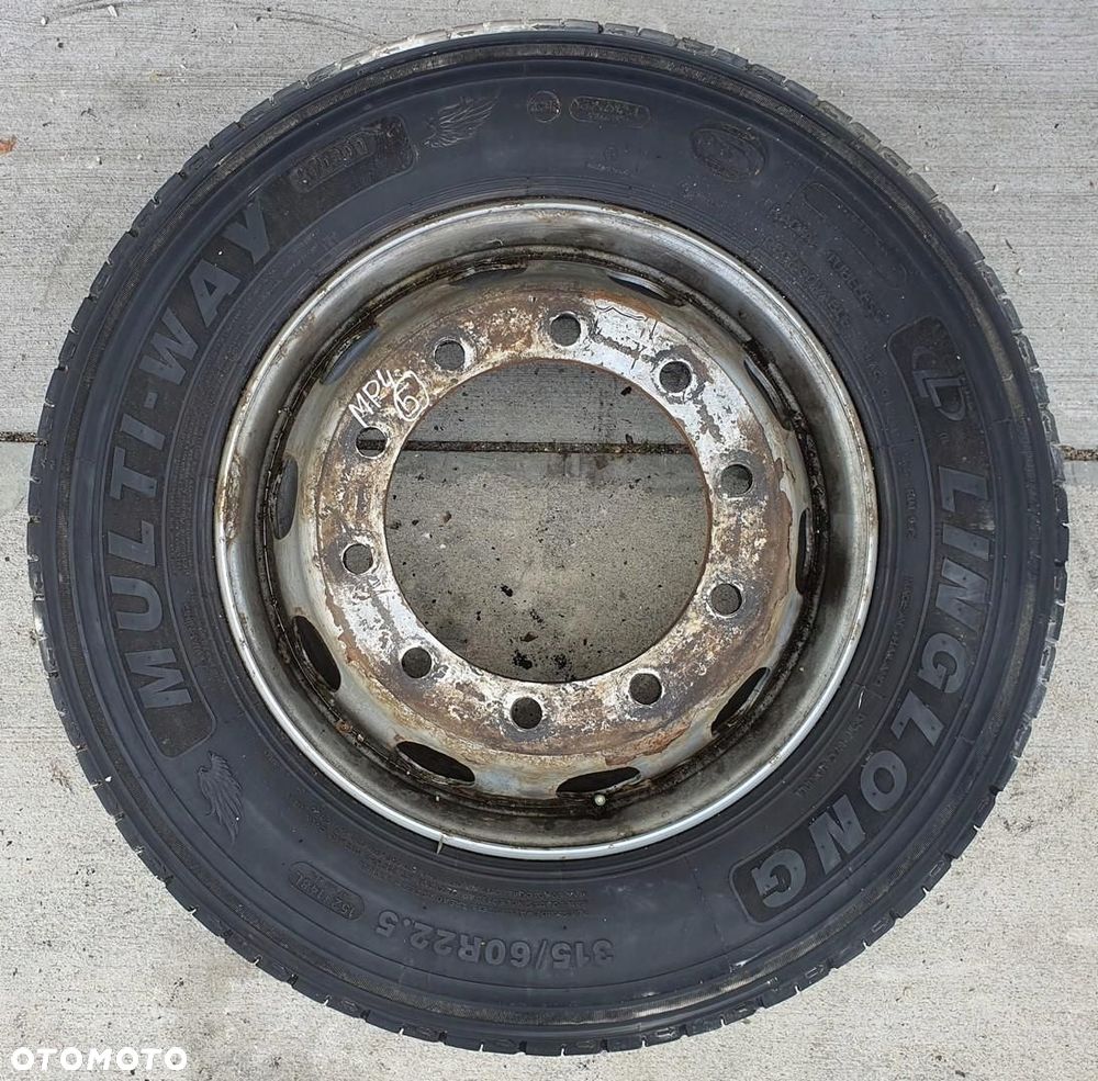KOŁO FELGA 22.5X9 315/60/R22.5 MERCEDES ACTROS MP4 0024815502 - 1