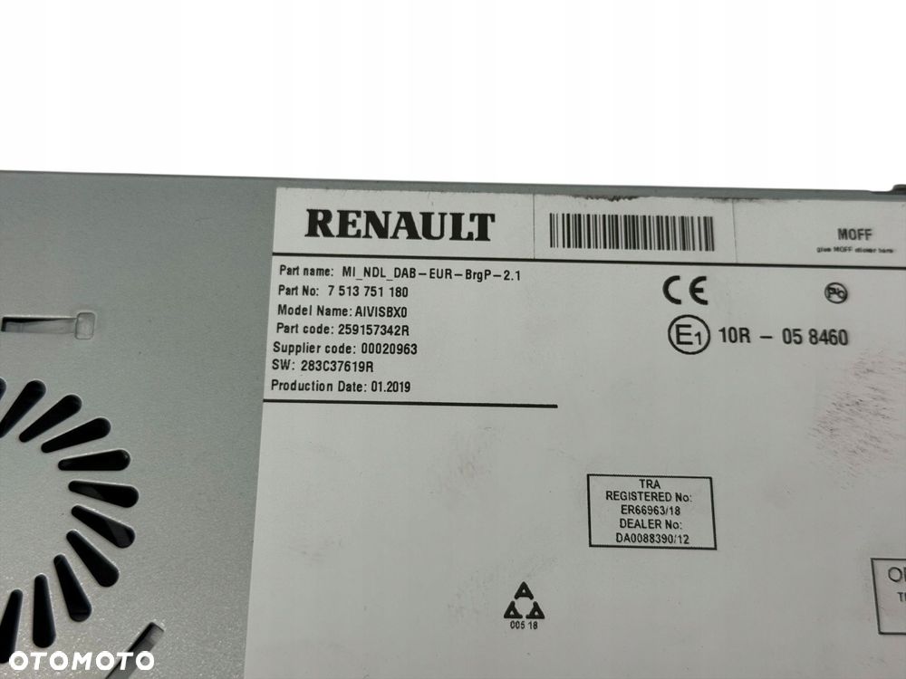 stacja multimedialna / radio renault captur ii 7513751180 - 4