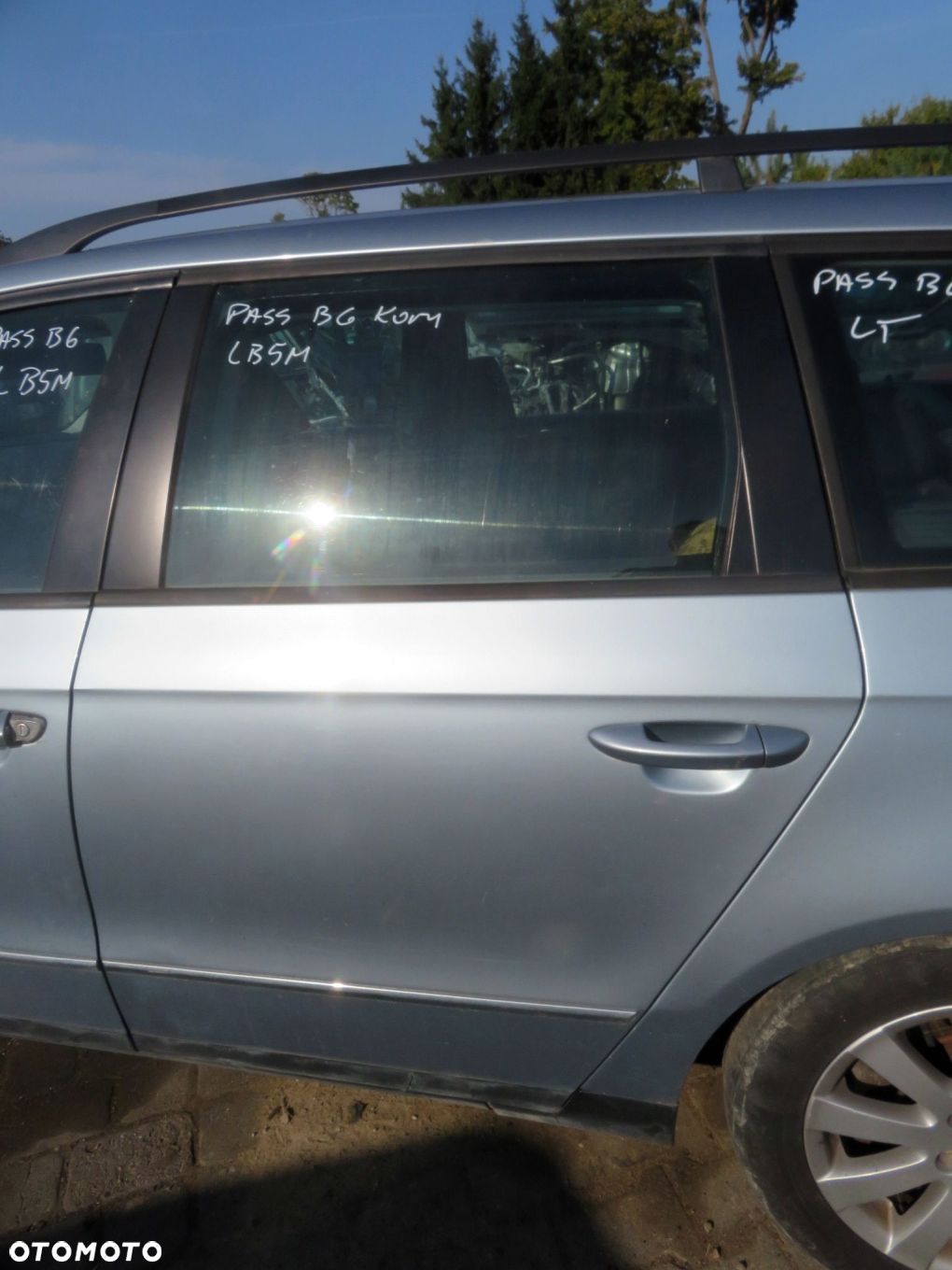 DRZWI TYLNE LEWE PASSAT B6 KOMBI LB5M  SREBRNY VOLKSWAGEN 2005-2010 - 1