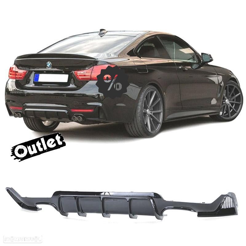 C020023C1 DIFUSOR BMW F32 F33 F36 13-20 LOOK M PERFORMANCE PRETO BRILHANTE - 1